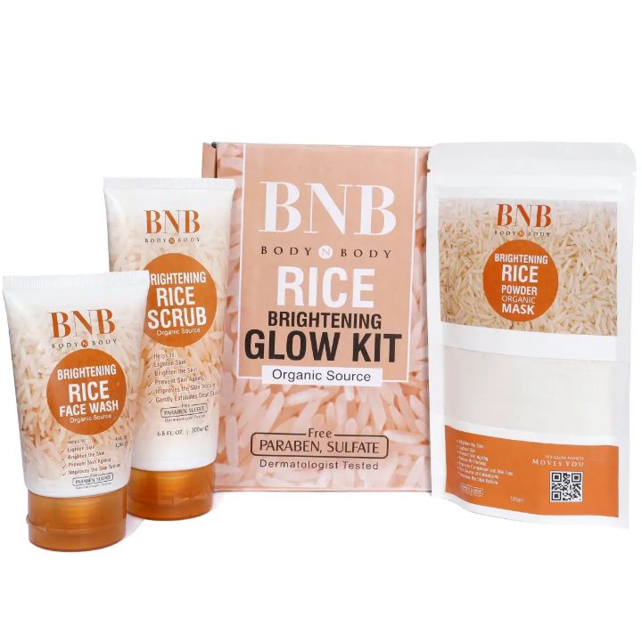 BNB Whitening Rice Organic Glow Kit