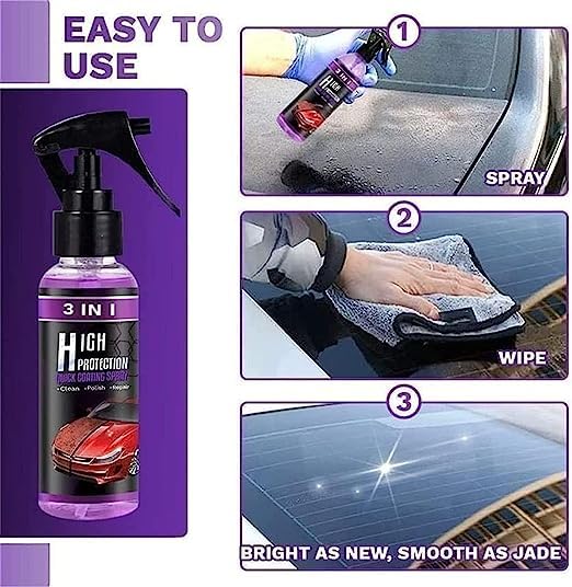 High Protection Quick Car Coat Ceramic 3 In 1 Coating Spray