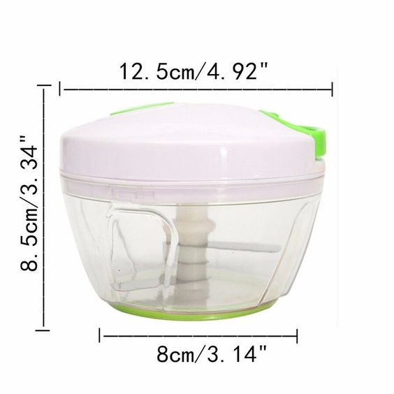 Mini Speedy Cutter: Manual Food Chopper & Blender - GreenArrow™ - Free Delivery