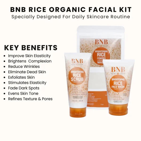 BNB Whitening Rice Organic Glow Kit