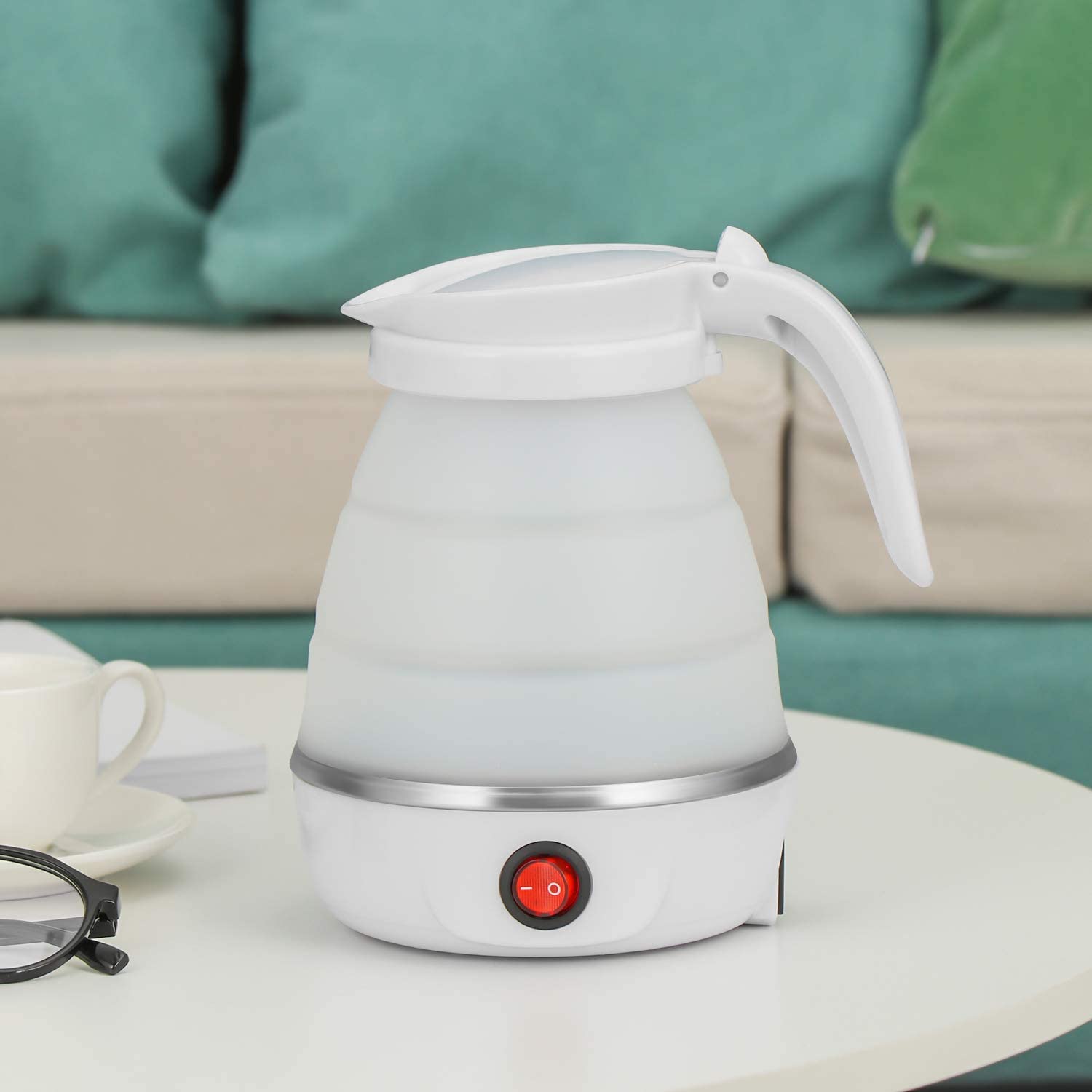 Foldable Electric Kettle 600ml - 5 Mins Heater To Quickly