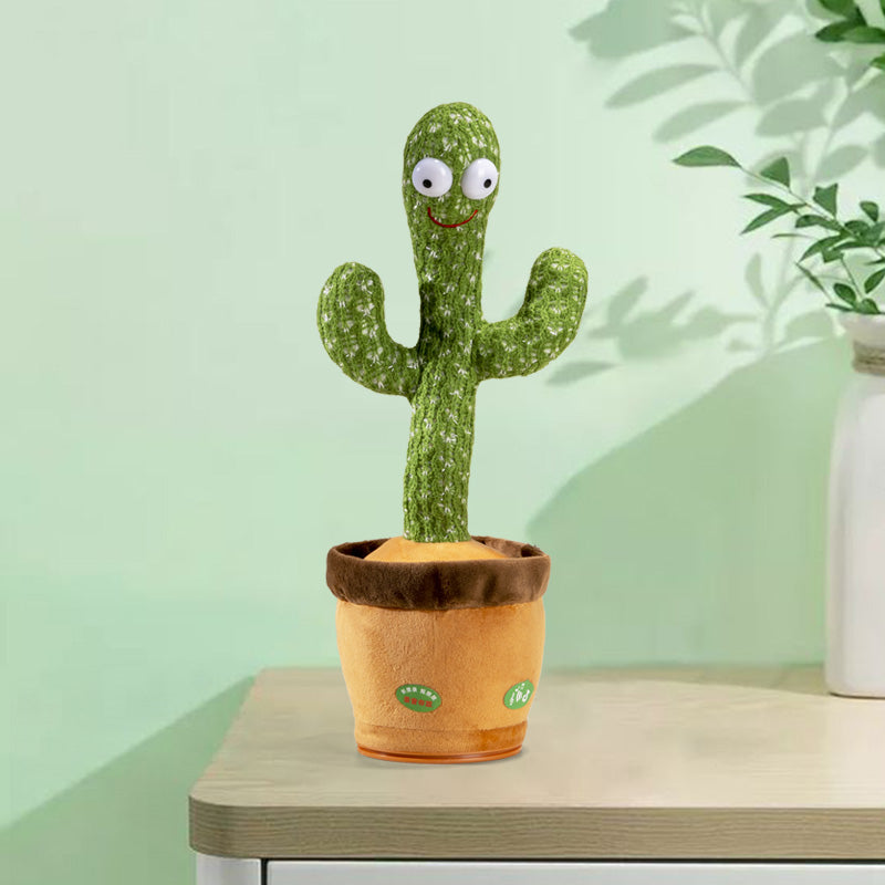 Dancing Cactus Baby Toy Mimicking Talking and Singing Cactus Toy for Boy and Girl Kids Gift