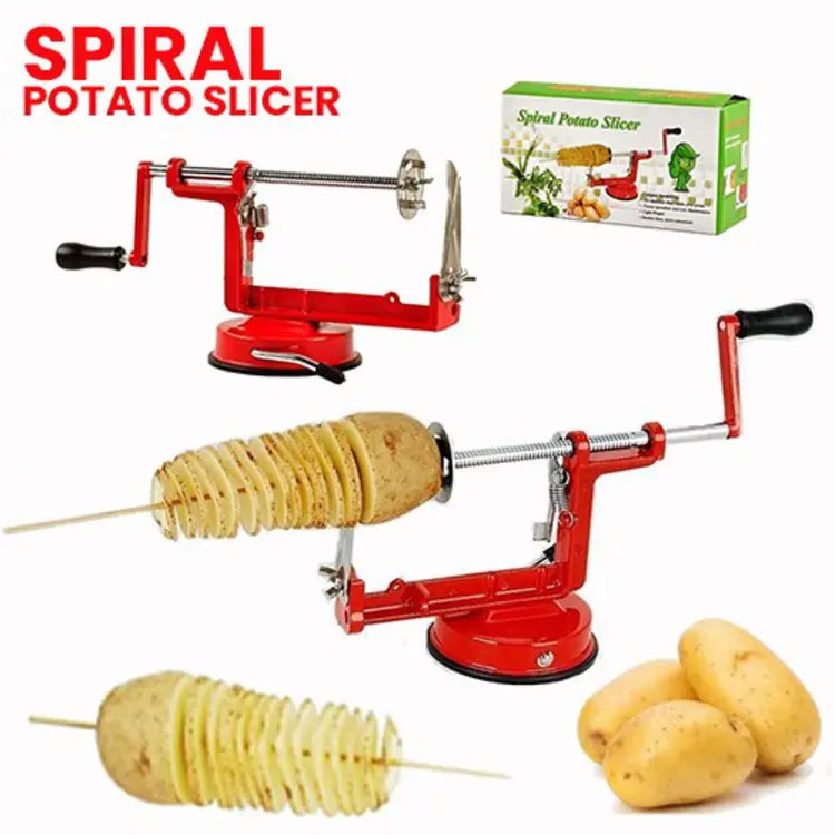 Potato Chips Maker, Manual spiral potato chips twister slicer cutter tornado twist machine