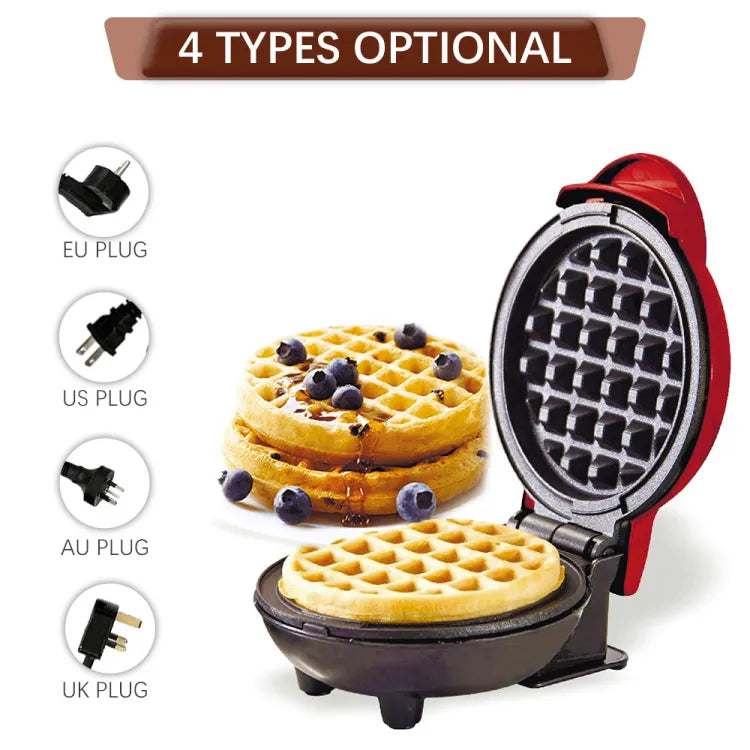 Mini Waffle Maker Breakfast Machine Non Stick Easy Clean