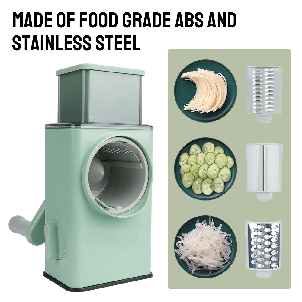 GreenArrow.shop - 3 in 1 Rotary Vegetable Slicer